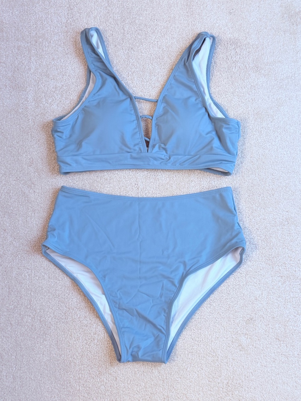 Shein Blue High-Waist Bikini Set - OXL new with tags! Size 14